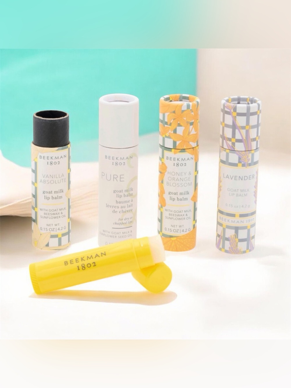 Beekman 1802 Goat Milk 4-piece Assorted Lip Balm Set
